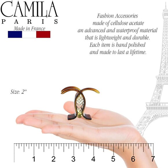 Hair Clips Celluloid Tortoiseshell 2 Pack No Slip Grip Strong Hold Fashion main image 7